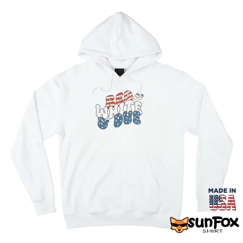 Red White and Due Shirt Hoodie Z66 white hoodie