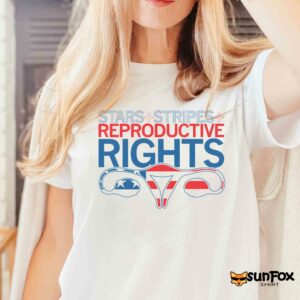 Stars stripes and reproductive rights shirt Women T Shirt white t shirt