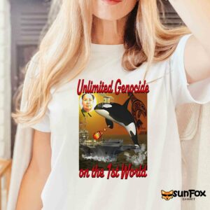 Unlimited Genocide On The 1St World shirt Women T Shirt white t shirt