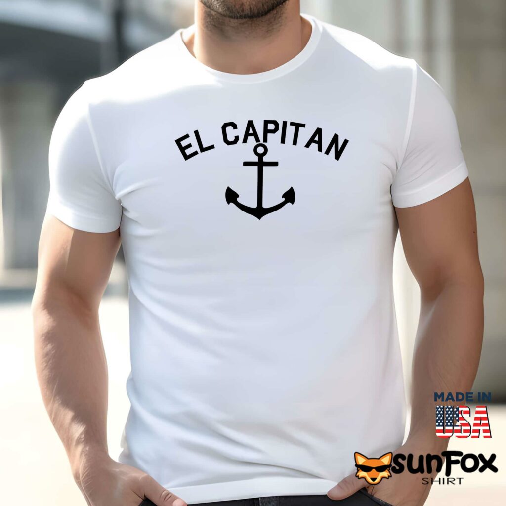 El Capitan Anchor Captain shirt Men t shirt men white t shirt