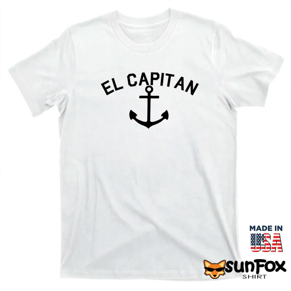 El Capitan Anchor Captain shirt T shirt white t shirt