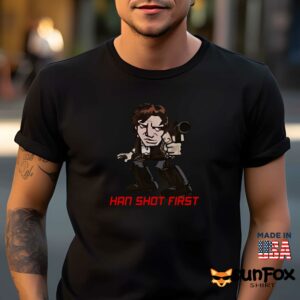 Han shot first shirt Men t shirt men black t shirt