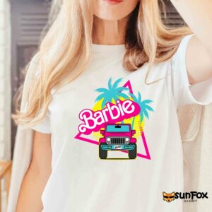 Retro Jeep Barbie Shirt Women T Shirt white t shirt