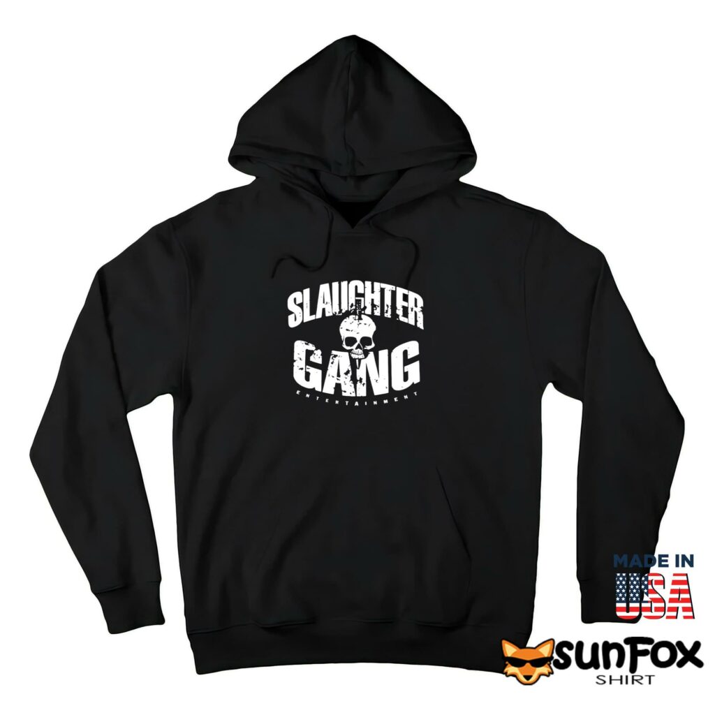 Slaughter Gang Entertainment Distressed shirt Hoodie Z66 black hoodie