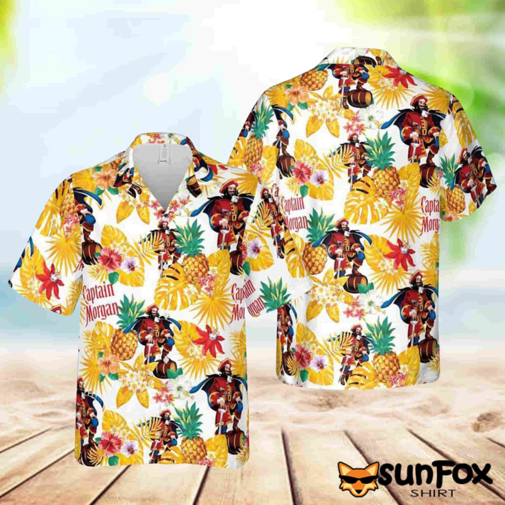 Sunfoxshirt Pineapple Captain Morgan Hawaiian Shirt