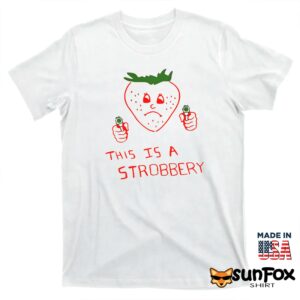 This is a strobbery shirt T shirt white t shirt
