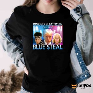 Trump Rigged Election Call That Blue Steal Shirt Women T Shirt black t shirt