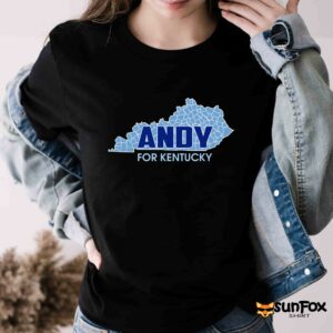 Andy For Kentucky Map Shirt Women T Shirt black t shirt