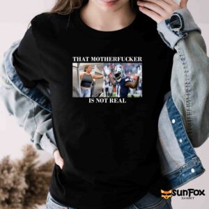 Dallas Cowboys Fan That Motherfucker Is Not Real Shirt Women T Shirt black t shirt