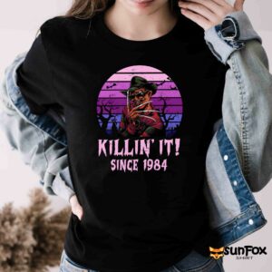 Freddy Krueger Kill ‘In It Since 1984 Shirt Women T Shirt black t shirt