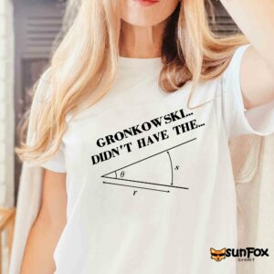 Gronkowshi didnt have the angle hoodie Women T Shirt white t shirt