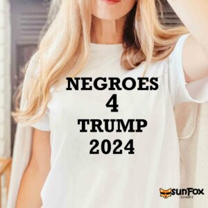 Negroes 4 Trump 2024 shirt Women T Shirt white t shirt