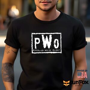 Pwo Pittsburgh World Order Shirt Men t shirt men black t shirt