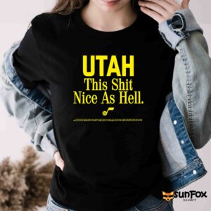 Rob Perez Utah This Shit Nice As Hell Shirt Women T Shirt black t shirt