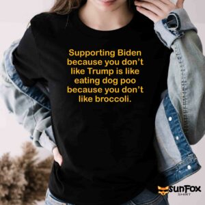 Supporting Biden Because You Don’t Like Trump Is Like Eating Dog Poo Shirt