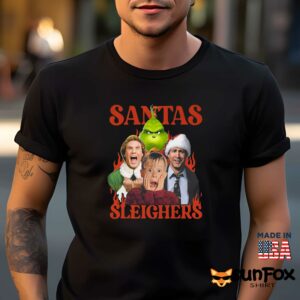 Santas Sleighers Shirt Men t shirt men black t shirt 1