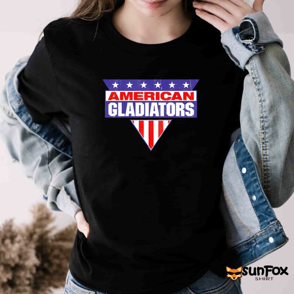 American gladiators shirt Women T Shirt black t shirt