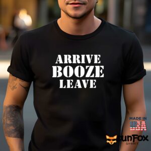 Arrive Booze Leave shirt Men t shirt men black t shirt
