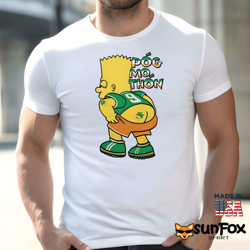 Bart Simpson Pog mo thon shirt Men t shirt men white t shirt
