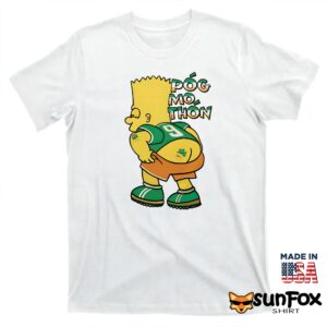 Bart Simpson Pog mo thon shirt T shirt white t shirt