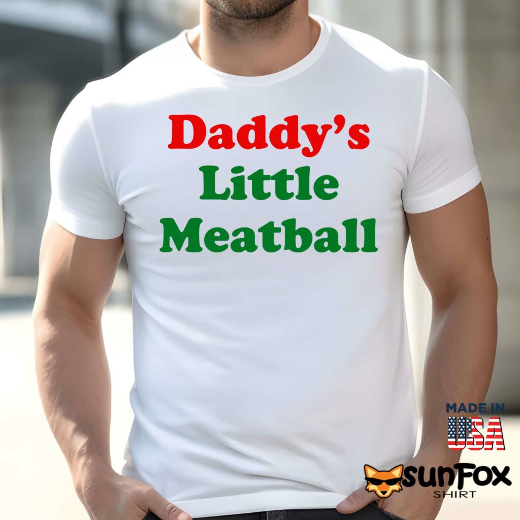 Daddys little meatball shirt Men t shirt men white t shirt