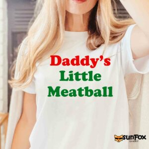 Daddys little meatball shirt Women T Shirt white t shirt