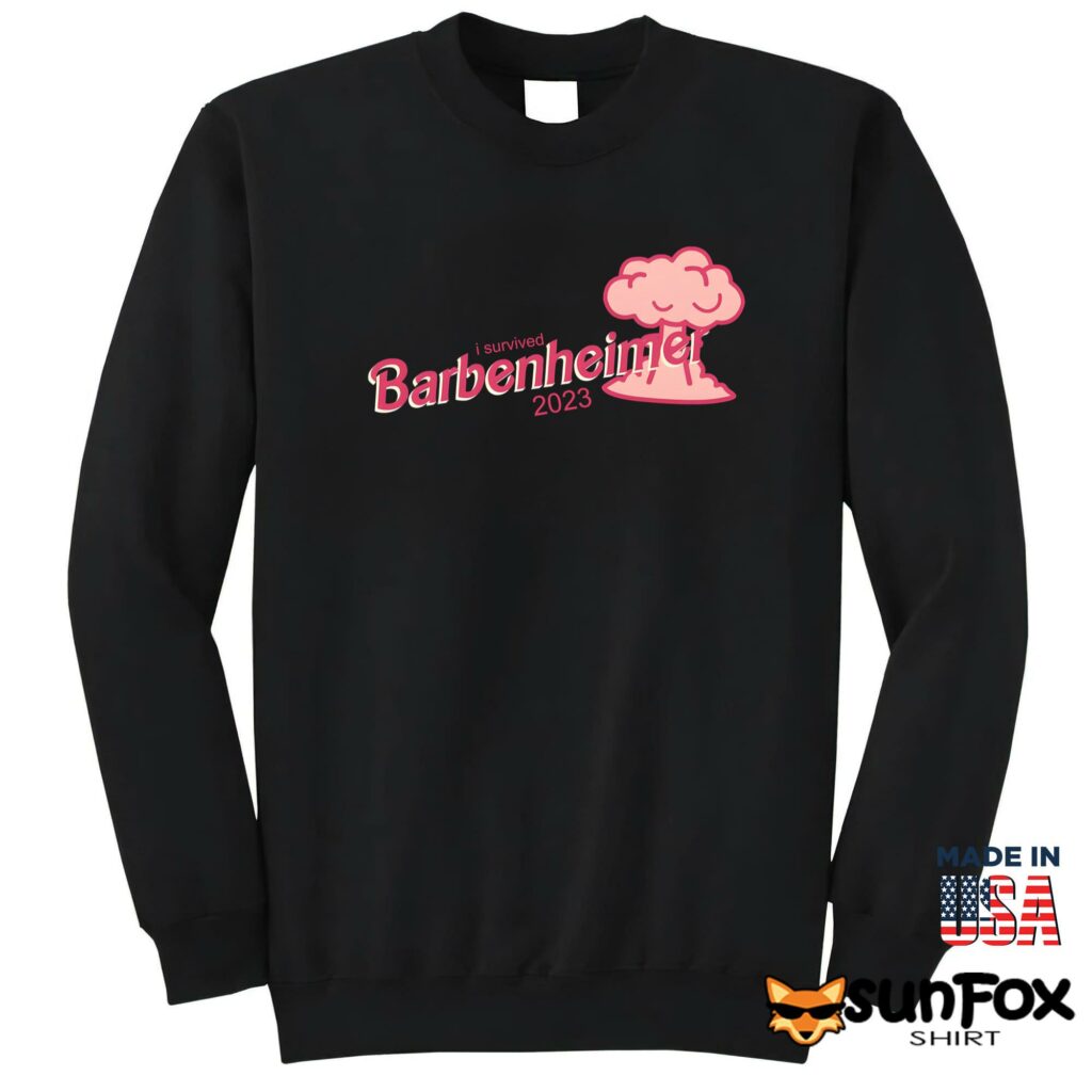 I Survived Barbenheimer 2023 Shirt Sweatshirt Z65 black sweatshirt