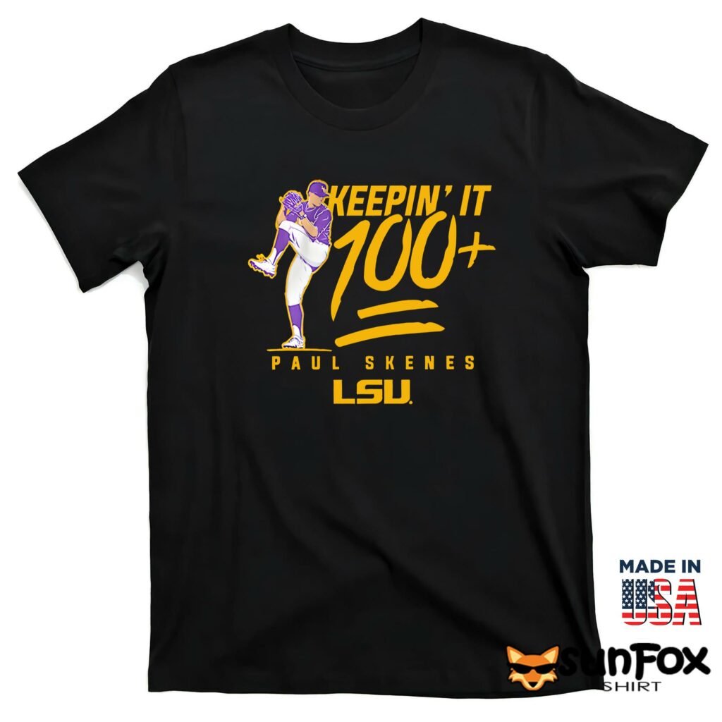 Lsu Baseball Paul Skenes Keepin It 100 shirt T shirt black t shirt