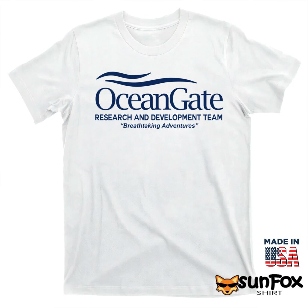 Oceangate Research And Development Team Breathtaking Adventures shirt T shirt white t shirt