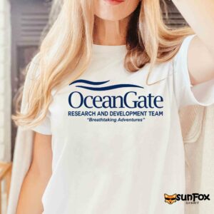Oceangate Research And Development Team Breathtaking Adventures shirt Women T Shirt white t shirt
