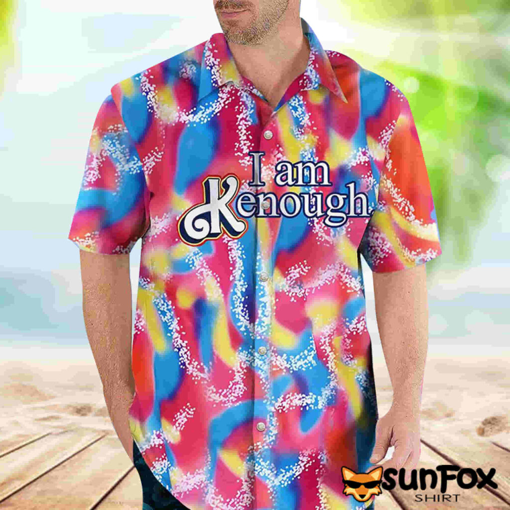 Barbie I Am Kenough Ken Ryan Gosling Rainbow Hawaiian Shirt sunfox