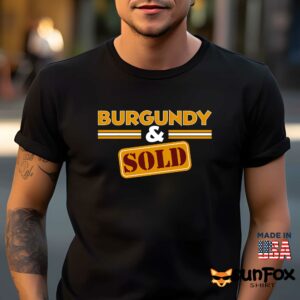 Burgundy And Sold Shirt