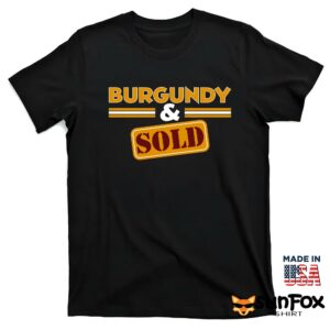 Burgundy And Sold Shirt T shirt black t shirt