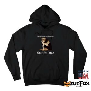 Cat Please make everything go well for me only shirt Hoodie Z66 black hoodie