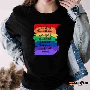 Christian Rainbow shirt Women T Shirt black t shirt