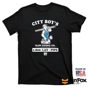 City Boys Raw Piping Co 1800 Lay Pipe shirt T shirt black t shirt