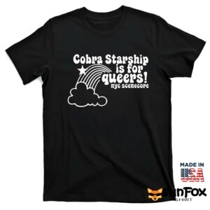 Cobra Starship is for queers nyc scenecore shirt T shirt black t shirt