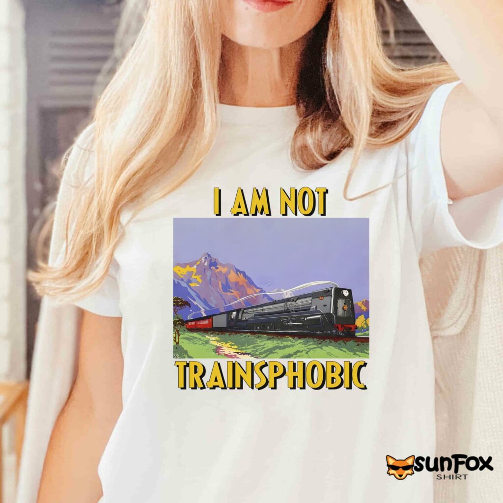 I am not trainsphobic shirt Women T Shirt white t shirt