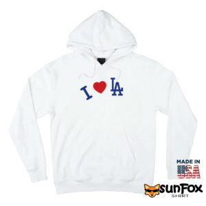 Los Angeles Dodgers × Madhappy I love LA shirt Hoodie Z66 white hoodie