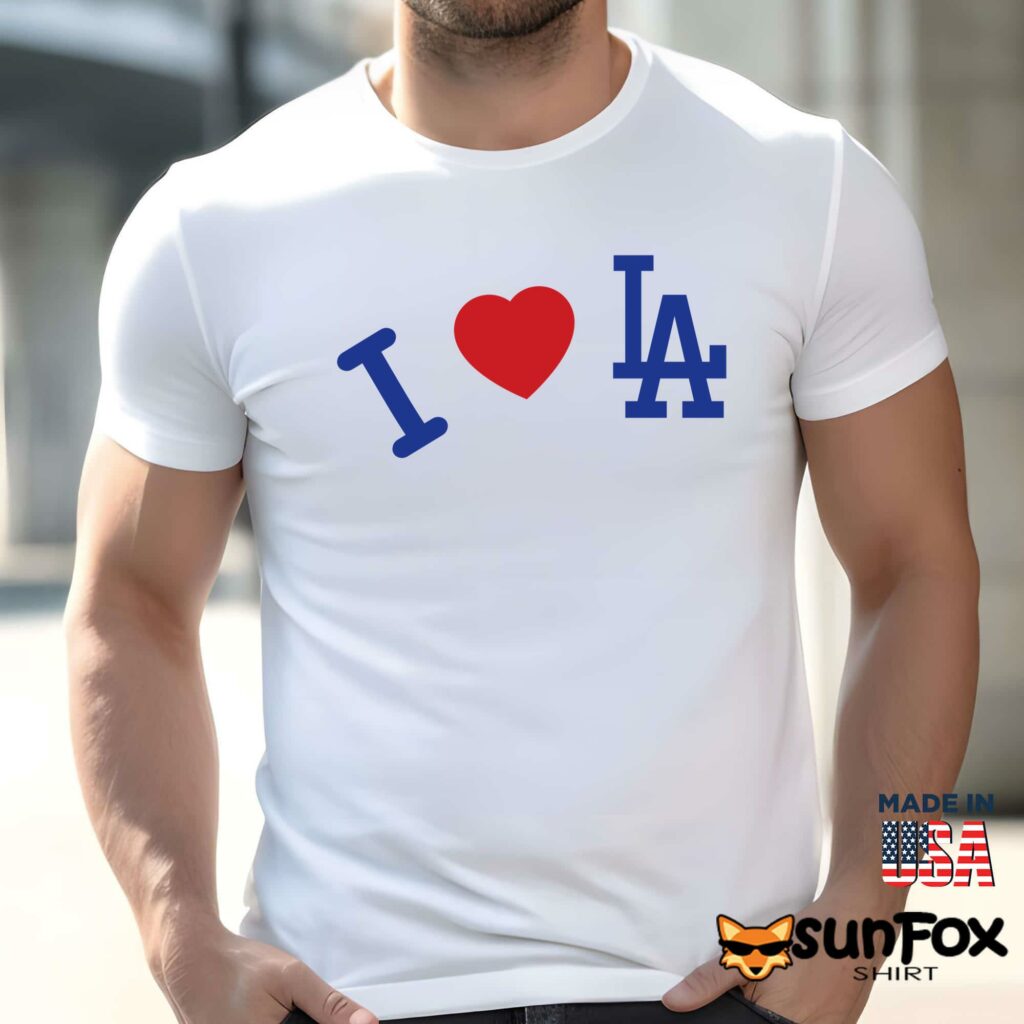 Los Angeles Dodgers × Madhappy I love LA shirt Men t shirt men white t shirt