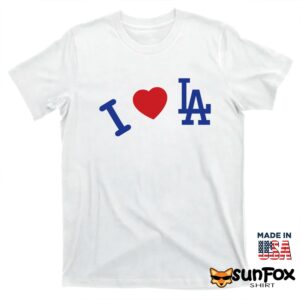 Los Angeles Dodgers × Madhappy I love LA shirt T shirt white t shirt