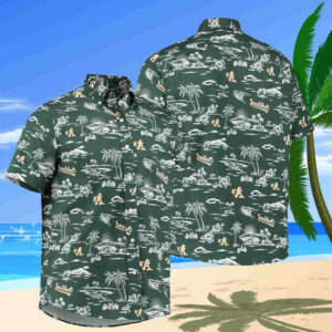 Oakland Athletics Palm Tree Hawaiian Shirt