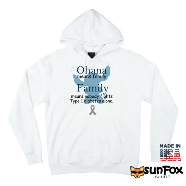 Ohana Means Family Family Means Nobody Fights Tyle 1 Diabetes Alone Shirt