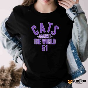 Cats Against The World 51 Shirt Women T Shirt black t shirt