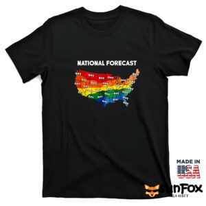 National forecast gay shirt T shirt black t shirt