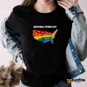 National forecast gay shirt Women T Shirt black t shirt