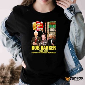 Bob Barker 1923 2023 Thanks For The Memories Shirt Women T Shirt black t shirt