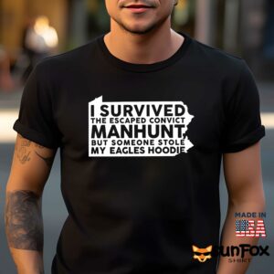 I Survived The Escaped Convict Manhunt Shirt Men t shirt men black t shirt