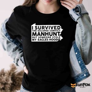 I Survived The Escaped Convict Manhunt Shirt Women T Shirt black t shirt
