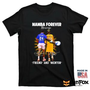 Kobe Bryant Novak Djokovic Mamba Forever Friend And Mentor Blessings Shirt T shirt black t shirt